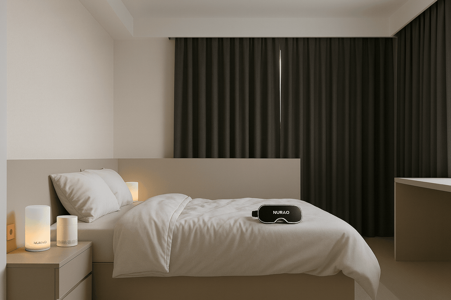 Room after transformation - clean, calm, softened with NURAO products